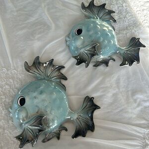 Mid-Century pair of fish made in Japan .